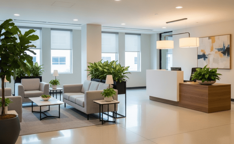 office reception area
