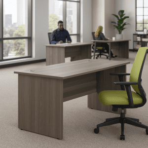 Panel Leg Rectangular Desk