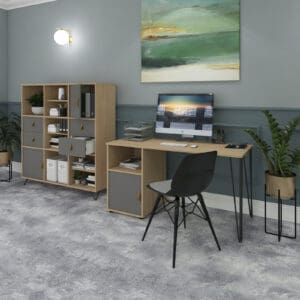 Tikal Home Office Desk with Storage