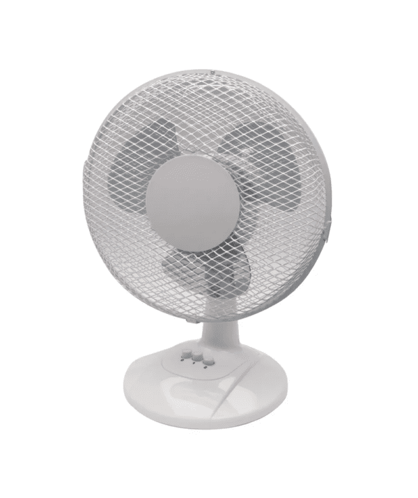 Q-Connect 9 Inch/229mm Desk Fan 2 Speed White