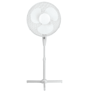 Q-Connect 16 Inch/406mm Pedestal Fan White
