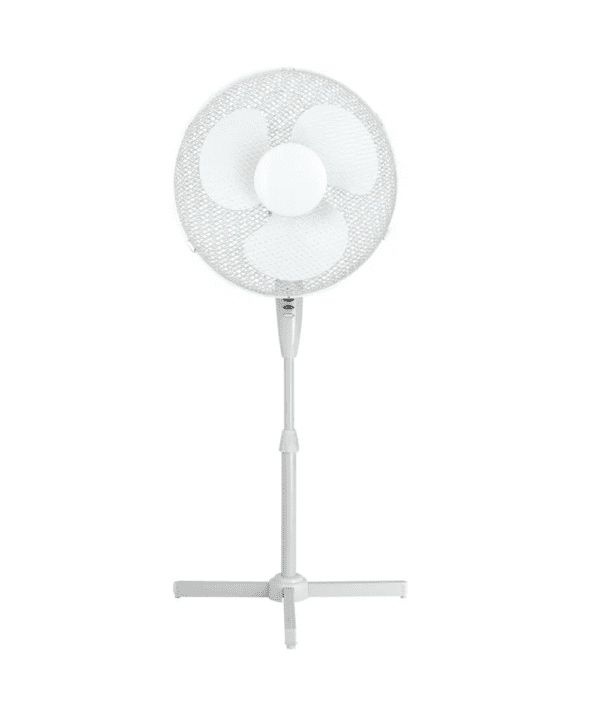 Q-Connect 16 Inch/406mm Pedestal Fan White