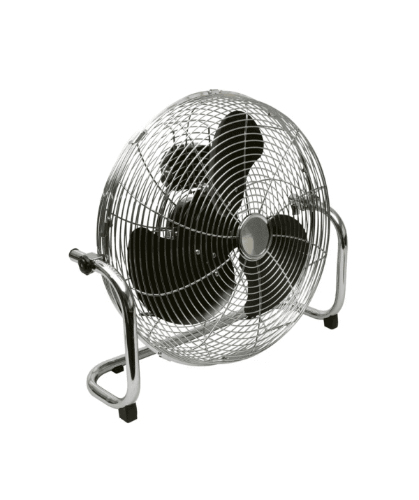 Q-Connect High Velocity Floor Standing Fan 18 Inch 3 Speed Chrome