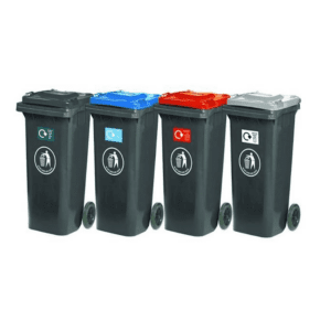 Family of Four 120L Recycling Bins