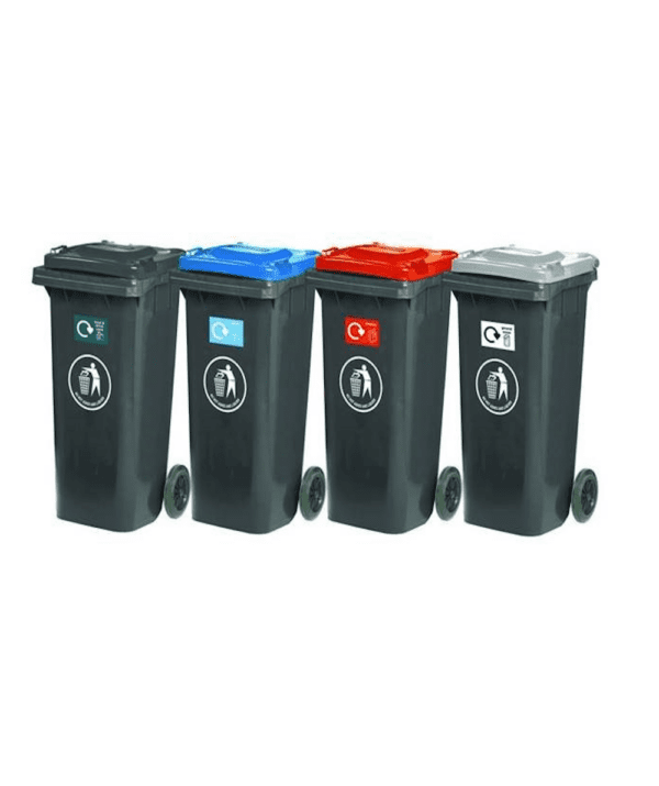 Family of Four 120L Recycling Bins