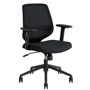 Shield Mesh Back Chair With Height Adjustable Arms R201