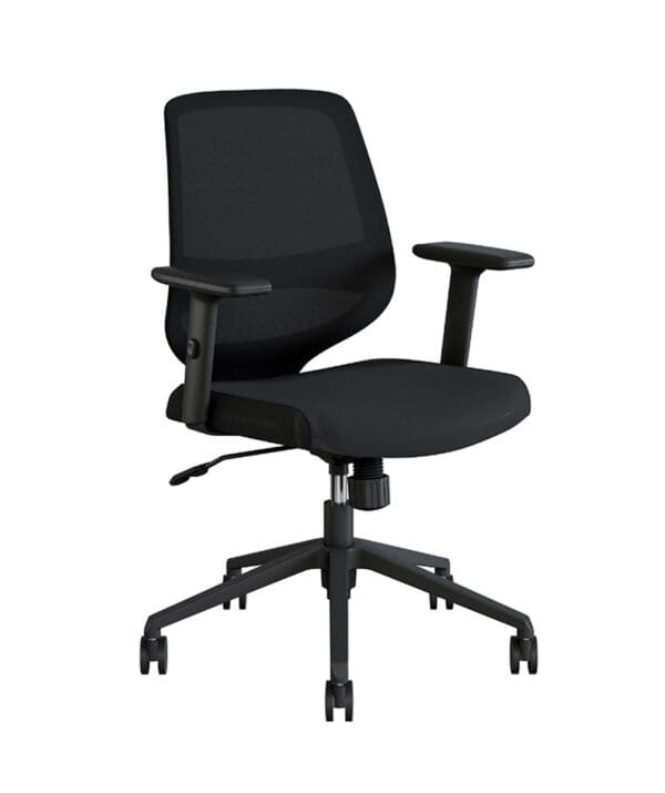 Shield Mesh Back Chair With Height Adjustable Arms R201