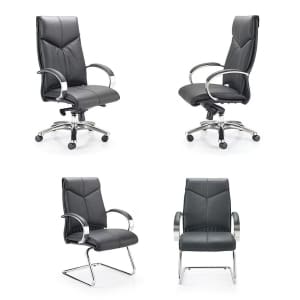 Valentino PSI img4 Valentino Executive Leather Visitor Chair V7-MCA