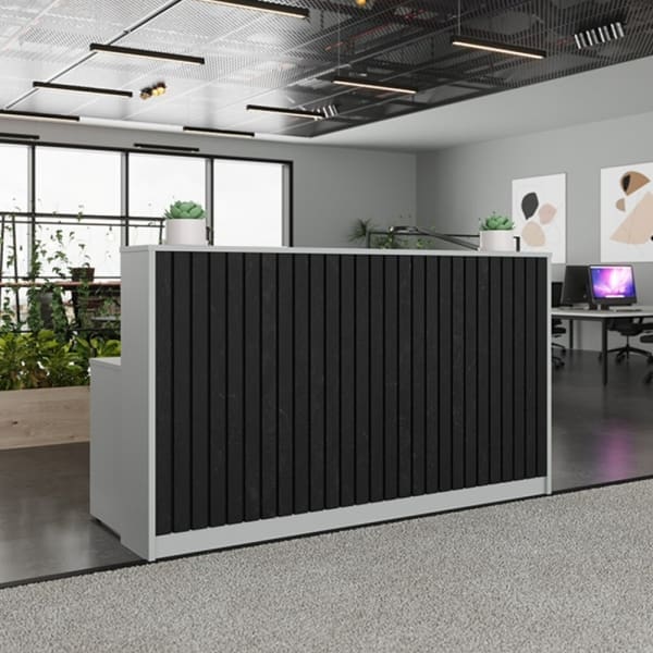 Hawk Slat Reception Desk - Wave Office