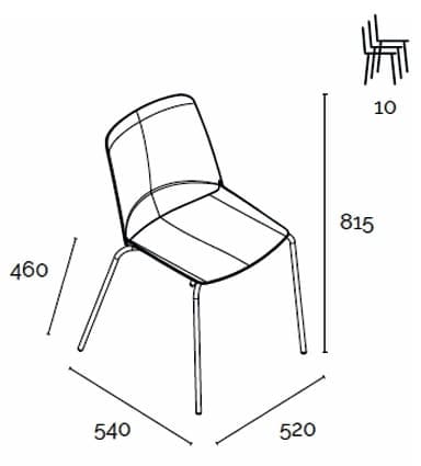 Gemico Canteen Cafe Bistro Chair