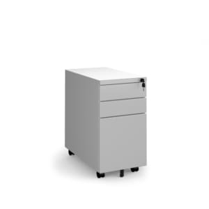 Gray office drawer with lock