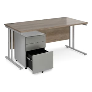 sbs16no_1000 Office desk with open drawer