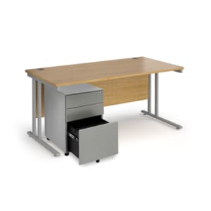 sbs16o_1000 Office desk with open drawers