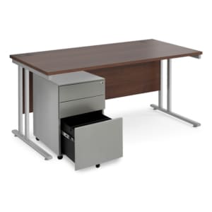 sbs16w_1000 Office desk with open drawer