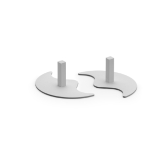 Floor Standing Screen Feet (Pair)